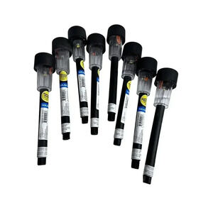 Mainstays LED Solar Outdoor & Garden Led pathway Lights, Black Finish 8 Lights